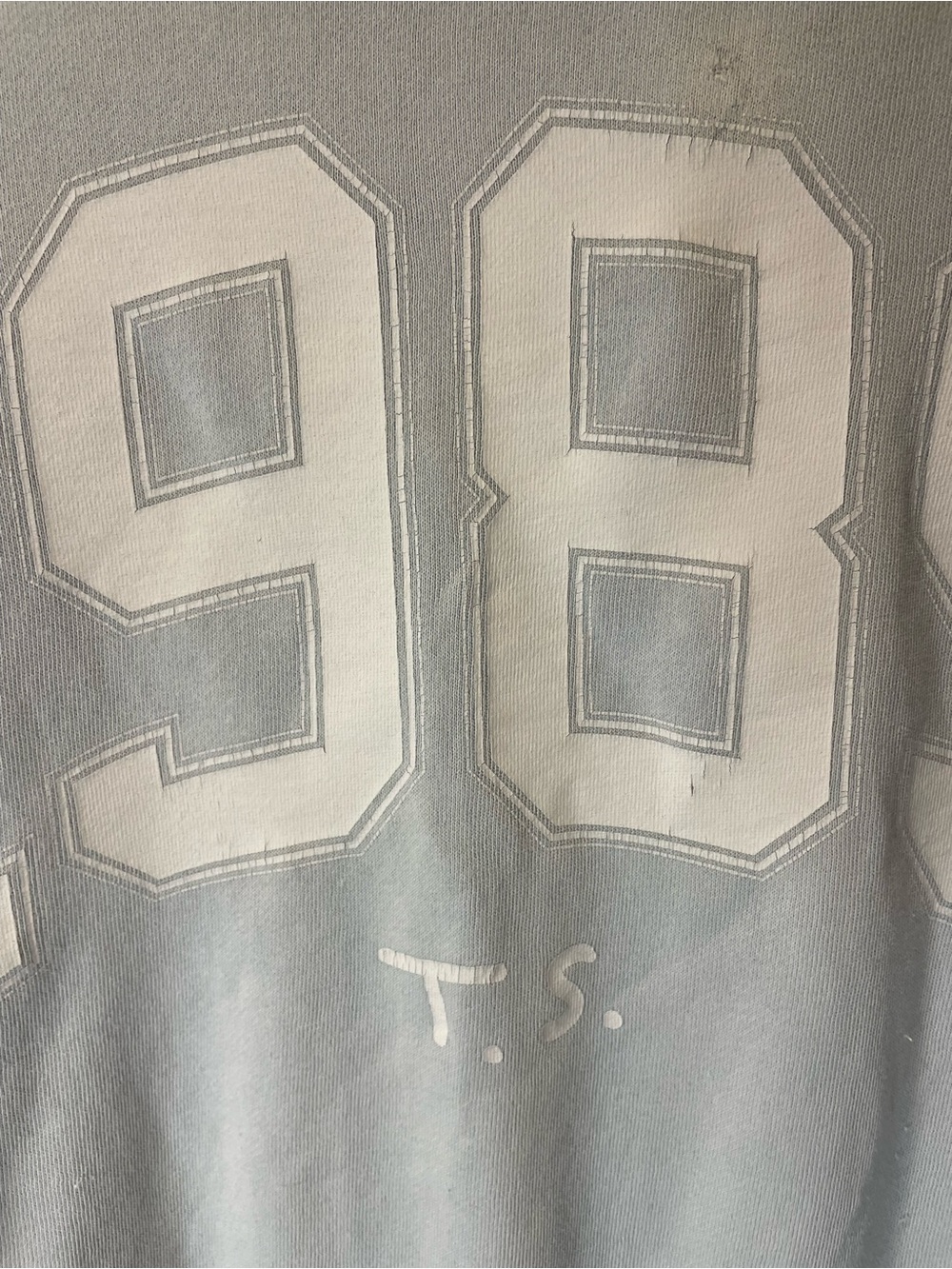 Taylor Swift 1989 Gray Oversized Crewneck Sweatshirt Size Medium - Picture 7 of 9